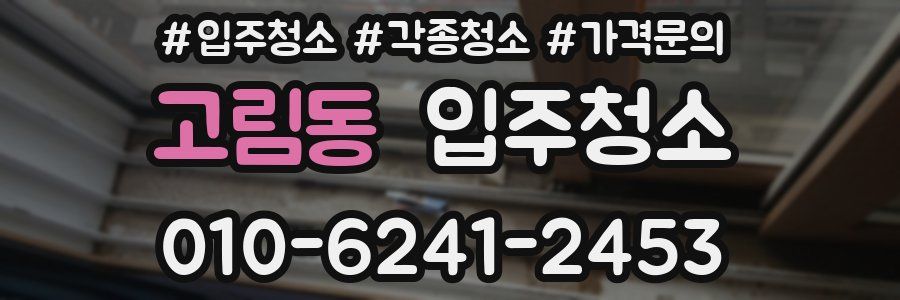 고림동 이사청소