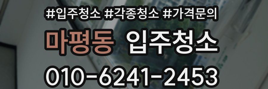 마평동 이사청소