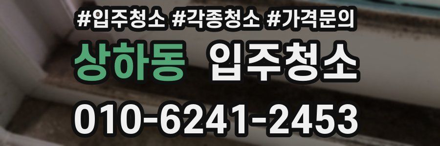 상하동 이사청소