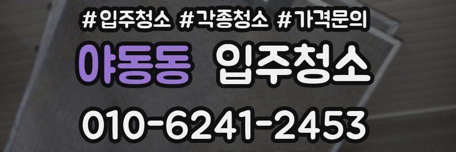 야동동 이사청소