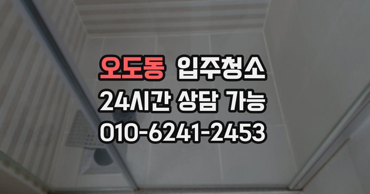 오도동 입주청소