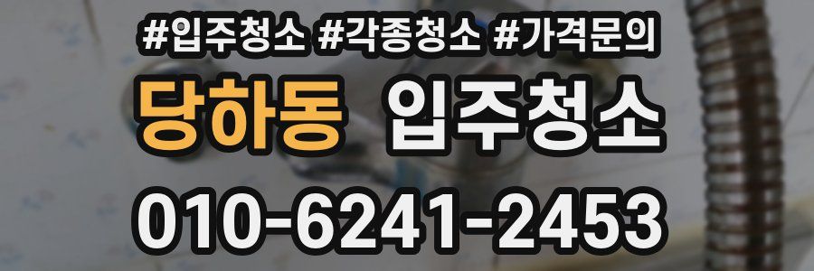 당하동 이사청소