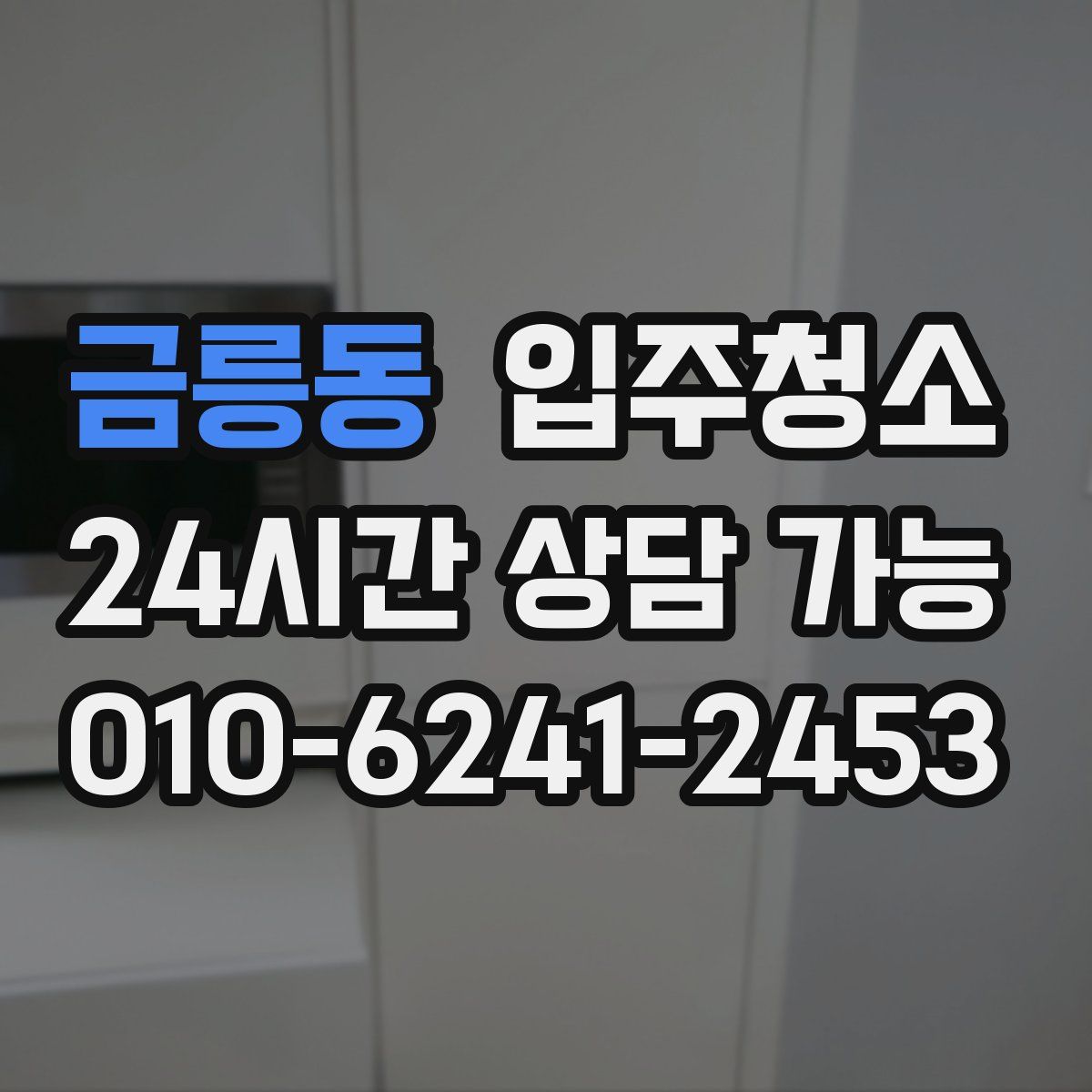 금릉동 원룸청소