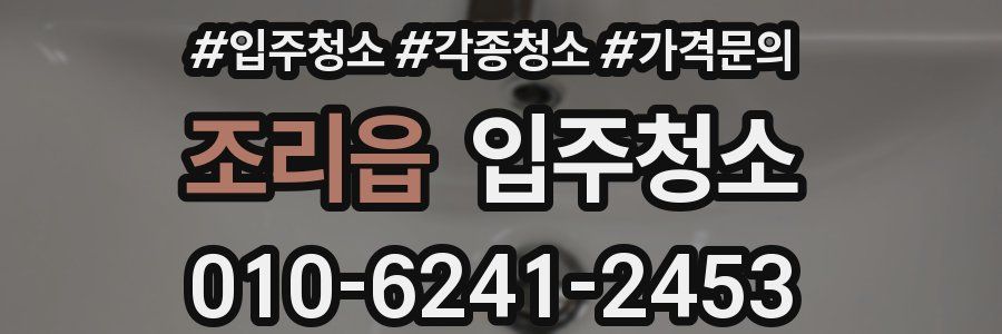 조리읍 이사청소