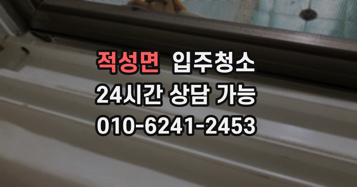 적성면 입주청소