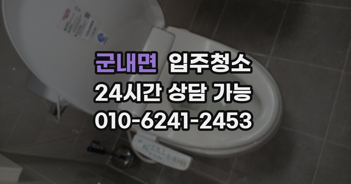 군내면 입주청소