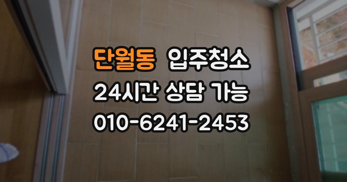 단월동 입주청소