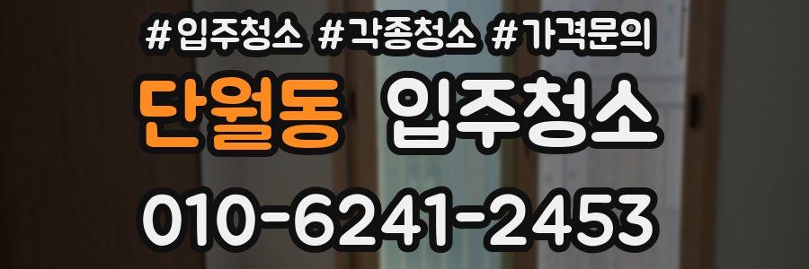 단월동 이사청소