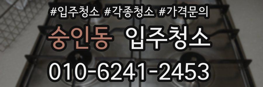 숭인동 이사청소