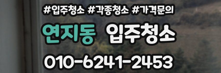 연지동 이사청소