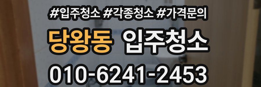 당왕동 이사청소