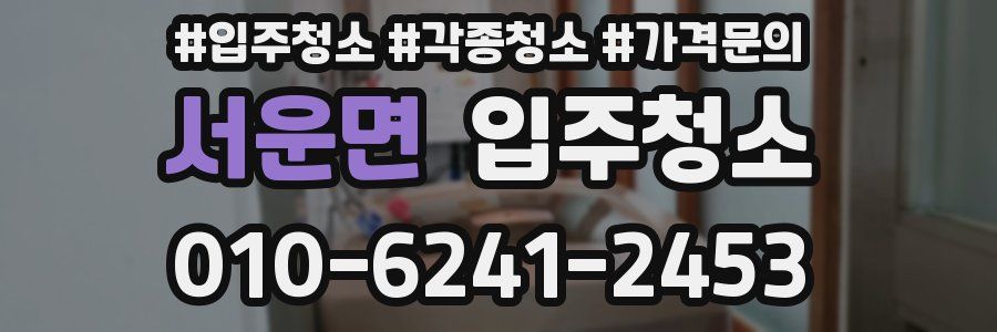 서운면 이사청소