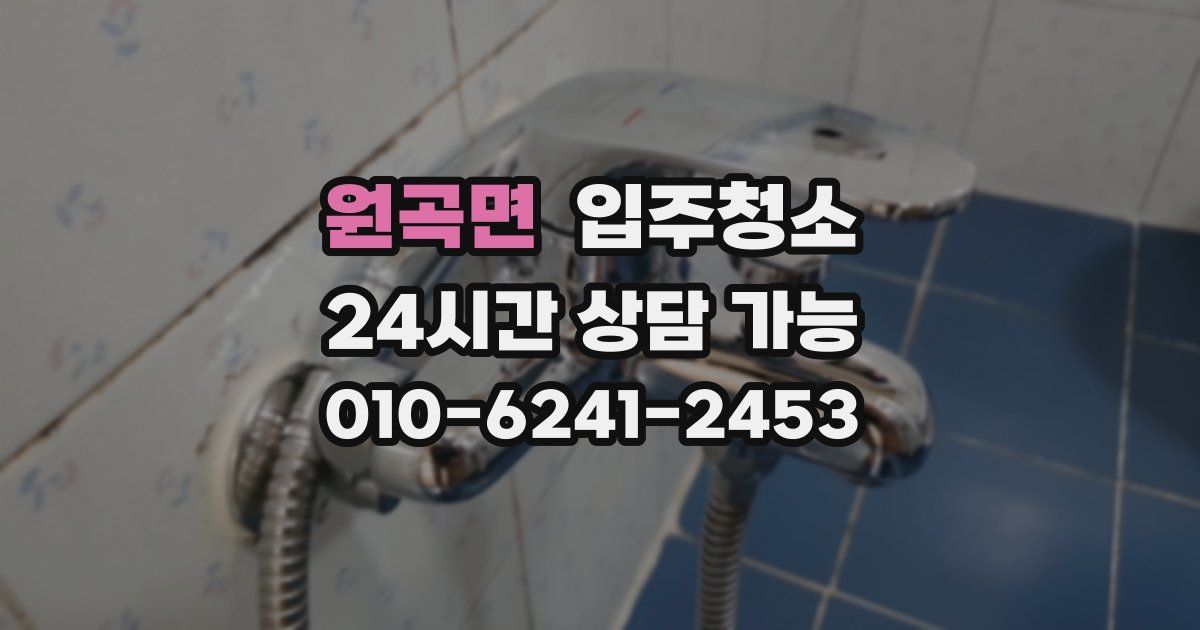 원곡면 입주청소