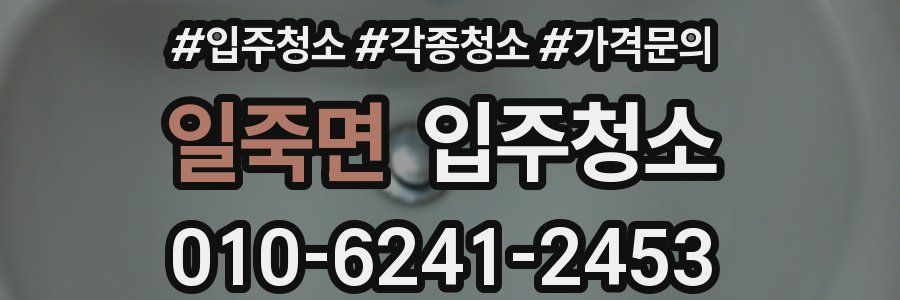 일죽면 이사청소