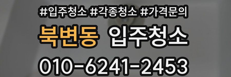 북변동 이사청소