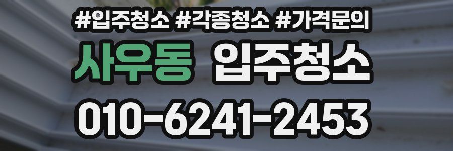 사우동 이사청소