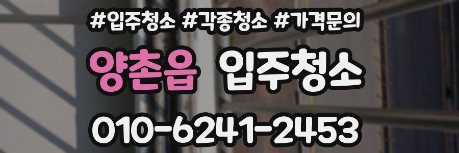 양촌읍 이사청소