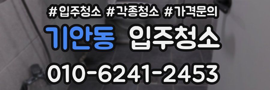 기안동 이사청소