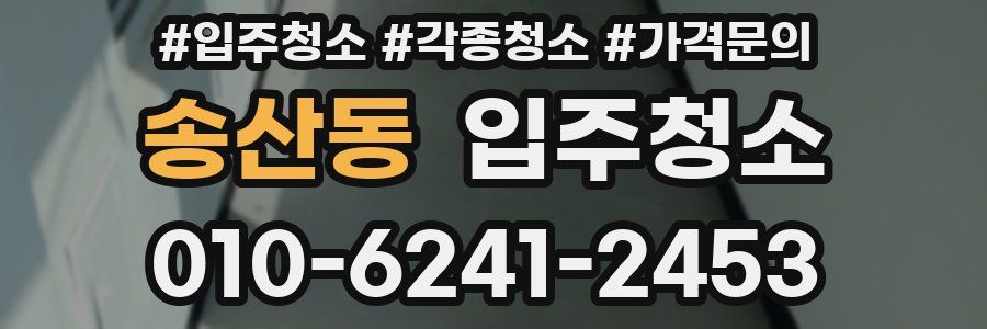 송산동 이사청소