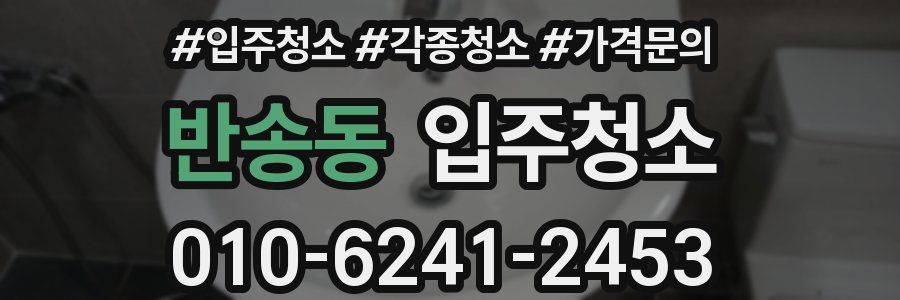 반송동 이사청소