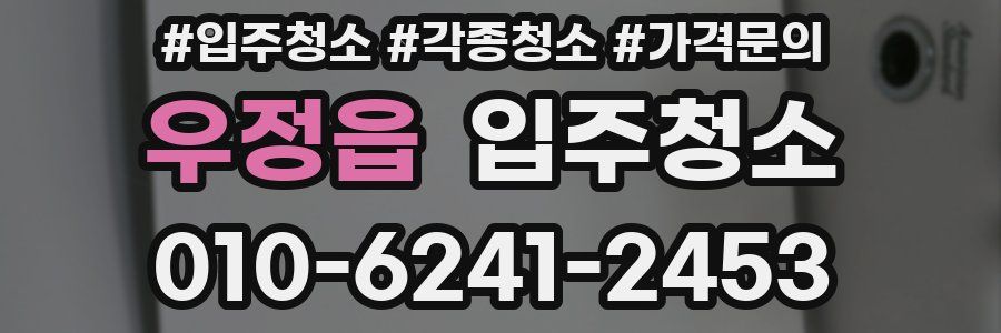 우정읍 이사청소