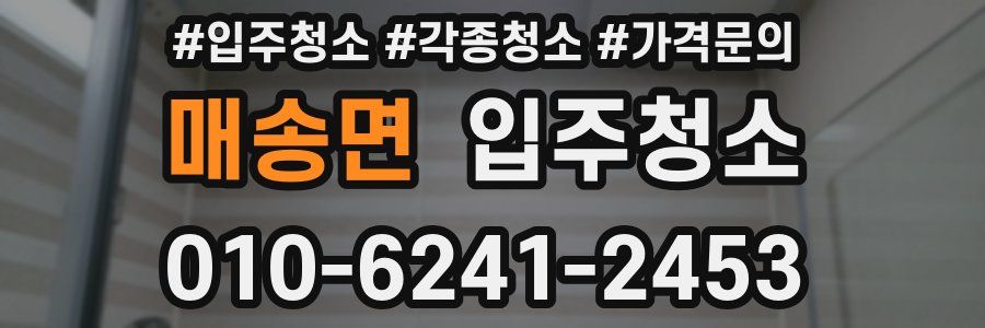 매송면 이사청소