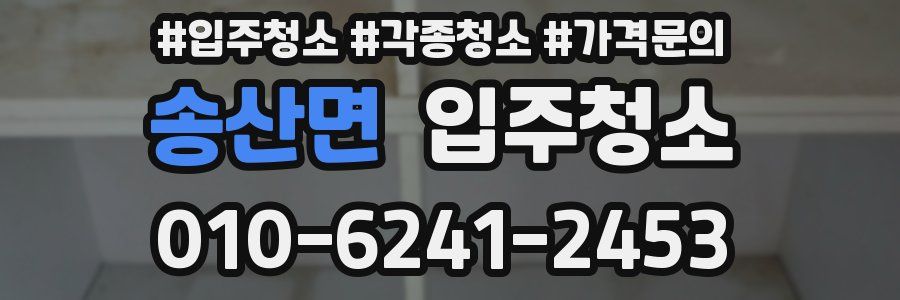 송산면 이사청소