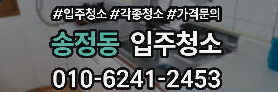 송정동 이사청소