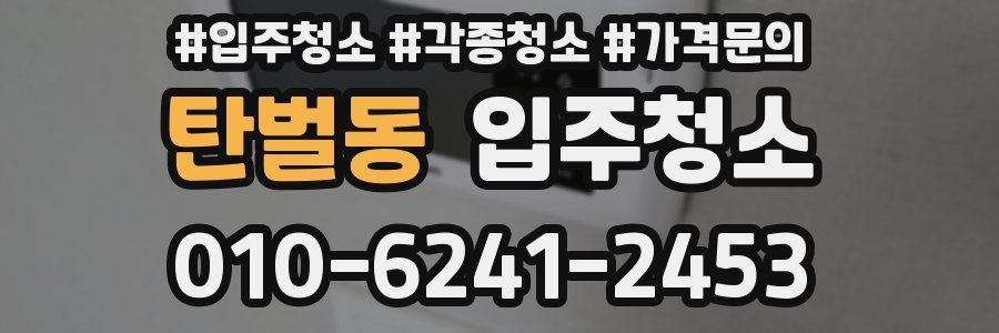 탄벌동 이사청소