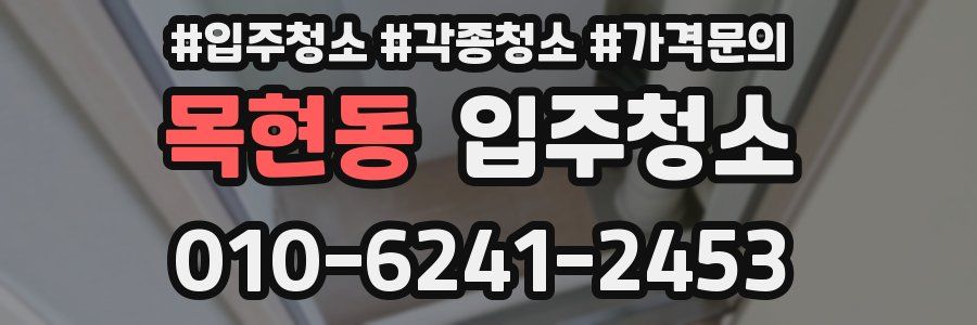 목현동 이사청소