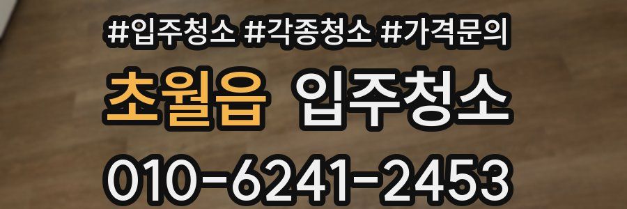 초월읍 이사청소