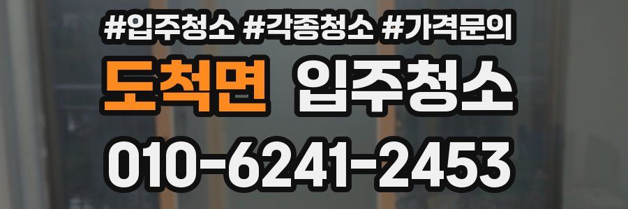 도척면 이사청소