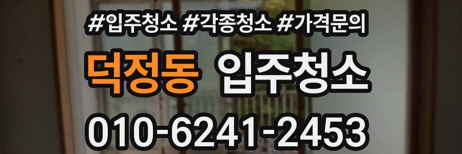 덕정동 이사청소