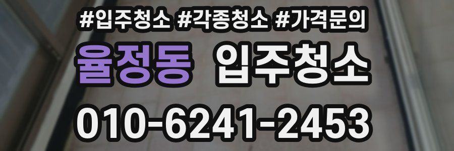 율정동 이사청소