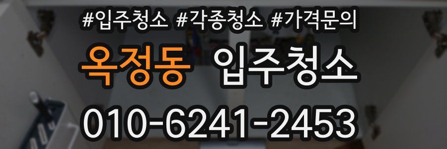 옥정동 이사청소