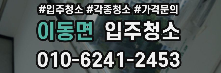 이동면 이사청소