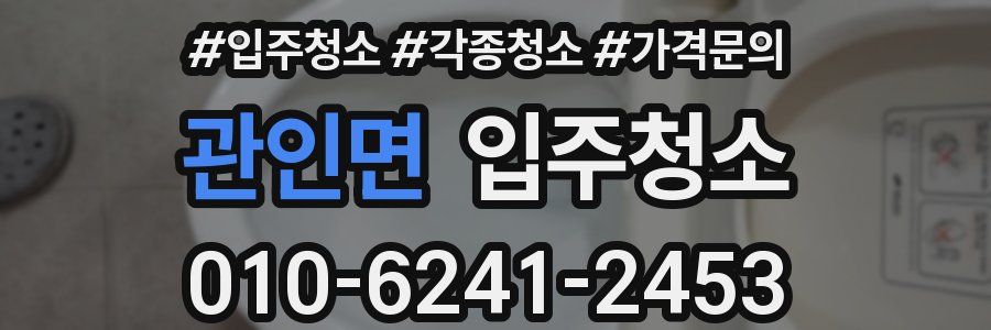 관인면 이사청소