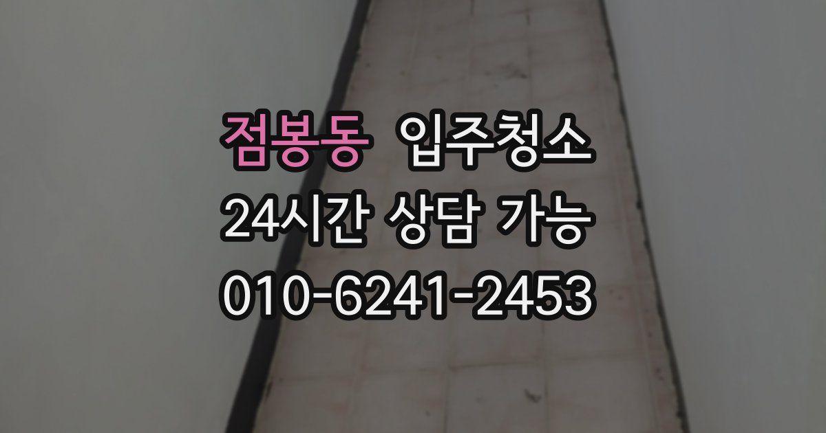 점봉동 입주청소