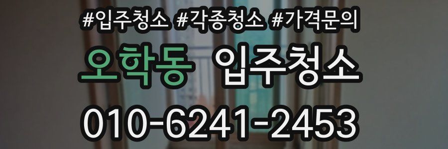 오학동 이사청소