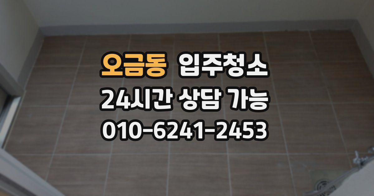 오금동 입주청소