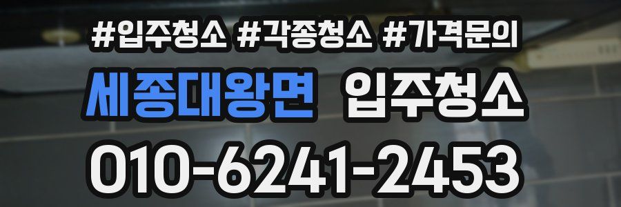 세종대왕면 이사청소