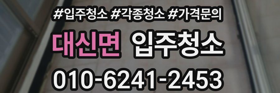 대신면 이사청소