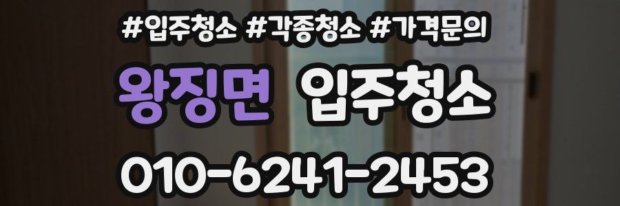 왕징면 이사청소