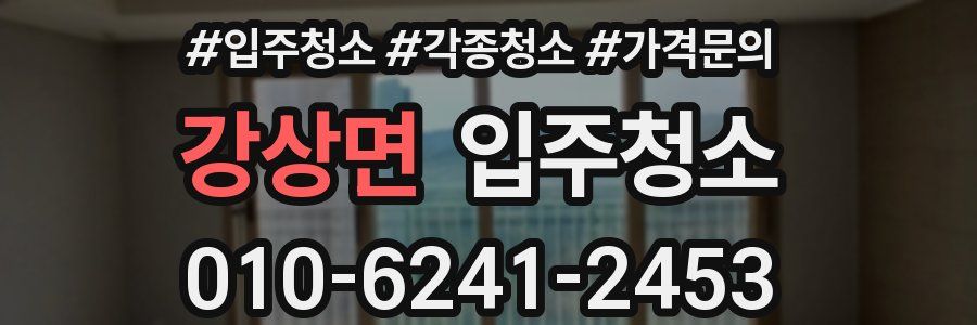 강상면 이사청소