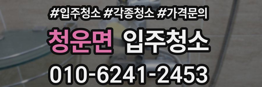 청운면 이사청소