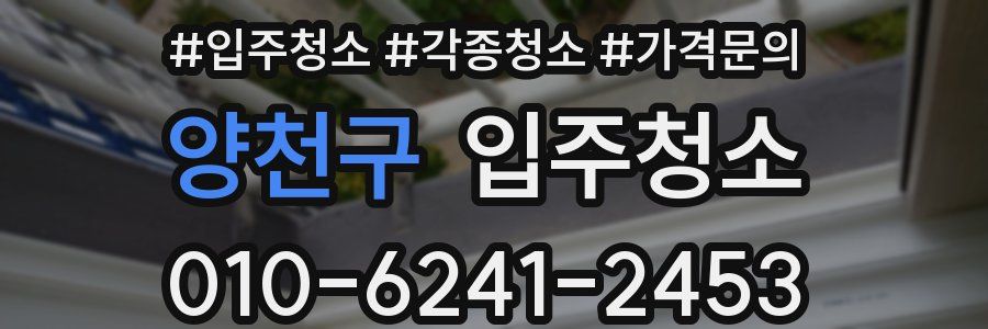 양천구 이사청소