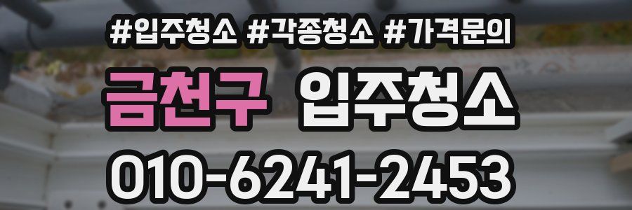 금천구 이사청소