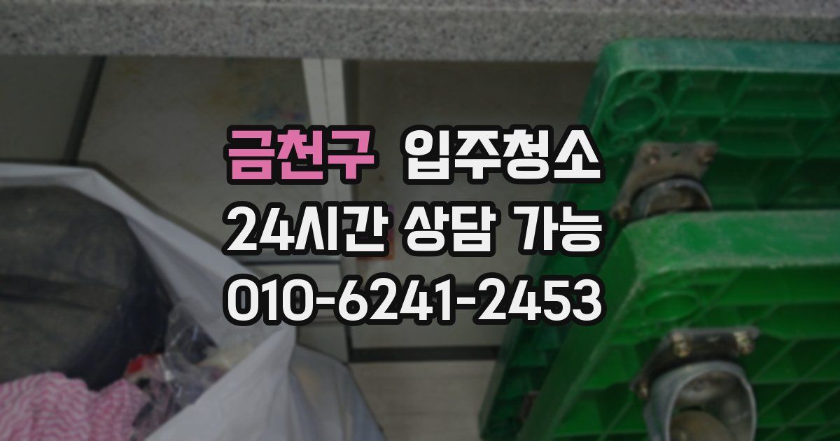 금천구 입주청소