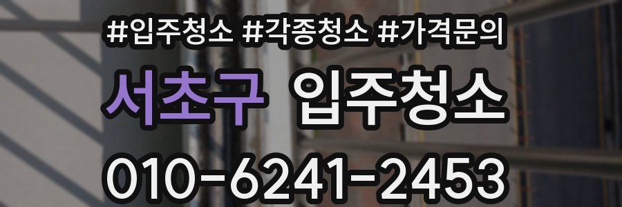 서초구 이사청소