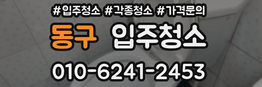 동구 이사청소